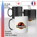 mug magique thermoreactif thermo chauffant t rex dinosaure geek no internet error 404 anglais original idée cadeau