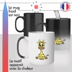 mug magique thermoreactif thermo chauffant girafe bébé savanne mignon original idée cadeau