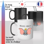 mug magique thermoreactif thermo chauffant elephant i believe i can fly dumbo savanne mignon original idée cadeau