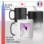 mug magique thermoreactif thermo chauffant flamand rose  savanne animal original idée cadeau
