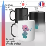 mug magique thermoreactif thermo chauffant hipocampe personnalisable animal original idée cadeau