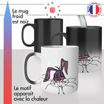 mug magique thermoreactif thermo chauffant lapin fatigué dessin animé bunny animal original idée cadeau fun
