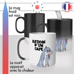 mug magique thermoreactif thermochauffant personnalisé lapin bunny besoin dun café fatigué personnalisable idée cadeau fun
