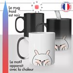 mug magique thermoreactif thermochauffant personnalisé lapin grosses joues bisou personnalisable idée cadeau fun