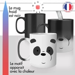 mug magique thermoreactif thermochauffant personnalisé panda qui sourit content mignon idée cadeau fun