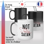 mug magique thermoreactif thermochauffant personnalisé citation phrase not today satan diable mauvaise journée malchance drole idée cadeau fun