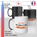 mug magique thermoreactif thermochauffant personnalisé citation sur les roux rouille pote rousse drole idée cadeau fun