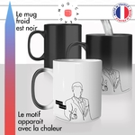 mug magique thermoréactif thermo chauffant homme bang bang agent secret costume idée cadeau fun cool original