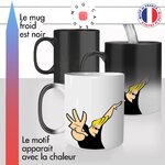 mug magique thermoréactif thermo chauffant johnny cash beau goss dessin animé idée cadeau fun cool original