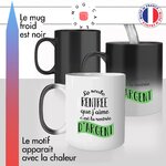 mug magique thermoréactif thermo chauffant citation michto professeur rentrée argent travail idée cadeau personnalisé fun