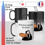 mug magique thermoréactif thermo chauffant citation pizza sorciere dessin animé empoisonnée idée cadeau personnalisé fun