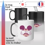 mug magique thermoréactif thermo chauffant dessin animé sourie souris mouse  idée cadeau personnalisé fun