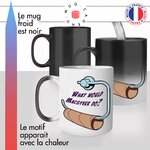 mug magique thermoréactif thermo chauffant personnalisé série télé macgiver papier toilettes pq rouleau drole idée cadeau fun original