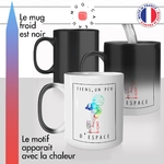 mug magique thermoréactif thermo chauffant personnalisé espace astronaute couple un peu despace break mignon idée cadeau fun original