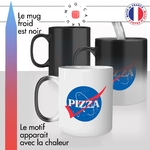 mug magique thermoréactif thermo chauffant personnalisé espace fusée planete pizza nasa gepan cnes idée cadeau fun original