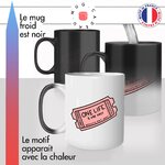 mug magique thermoréactif thermo chauffant personnalisé ticket de cinéma one life carpediem une vie motivation mignon idée cadeau fun