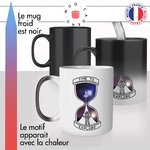 mug magique thermoréactif thermo chauffant personnalisé espace astronaute fusée sablier time to explore idée cadeau fun