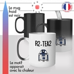 mug magique thermoréactif thermo chauffant personnalisé starwars r2d2 tea thé robot spatial idée cadeau fun cool original