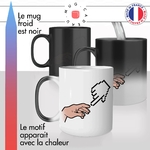 mug magique thermoréactif thermo chauffant personnalisé geek michel ange souris dordinateur jeux video gamer idée cadeau fun original