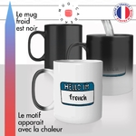 mug magique thermoréactif thermo chauffant personnalisé parodie hello i am french francais etranger voyage idées de cadeau fun original