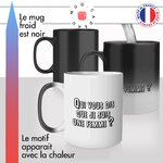 mug magique thermoréactif thermo chauffant personnalisé meme video qui vous dis que je suis un homme libanais idée cadeau fun original