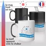 mug magique thermoréactif thermo chauffant personnalisé pot de départ en retraite homme le plus cool collegue idée cadeau original fun