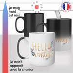 mug magique thermoréactif thermo chauffant personnalisé hello winter saison dhiver neige ours blanc mignon chocolat chaud idée cadeau original