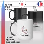 mug magique thermoréactif thermo chauffant personnalisé joyeux noel repas before christmas after gros regime dinde offrir idée cadeau originale fun