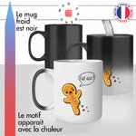 mug magique thermoréactif thermo chauffant personnalisé biscuit de noel ginger bread canelle fat ass gros regime offrir idée cadeau originale fun