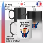 mug magique thermoréactif thermo chauffant personnalisé noel donald trump lets make christmas great agian politique americaine offrir idée cadeau