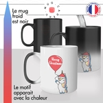 mug magique thermoréactif thermo chauffant personnalisé merry christmas joyeux noel licorne ballon jolie chou idée cadeau fun