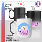 mug magique thermoréactif thermo chauffant personnalisé merry christmas joyeux noel boule sapin ours blanc mignon idée cadeau fun