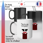 mug magique thermoréactif thermo chauffant personnalisé fetes de noel repas cheminée gros pere noel regime gateau idée cadeau original