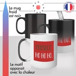 mug magique thermoréactif thermo chauffant personnalisé joyeux noel papa pere noël Prosecco ho ho ho champagne citation apéro idée cadeau