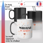 mug magique thermoréactif thermo chauffant personnalisé pour marraine de compet meilleure femme copine tata naissance idée cadeau original