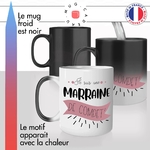 mug magique thermoréactif thermo chauffant personnalisé je suis une marraine de compet competition idée cadeau original mignon offrir