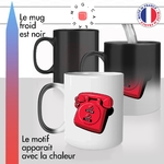 mug magique thermoréactif thermo chauffant personnalisé super heros telephone durgence batman pizza idée cadeau original fun fan