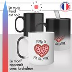 mug magique thermoréactif thermo chauffant personnalisé pizza saint valentin celibataire idée cadeau original