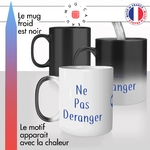 mug magique thermoréactif thermo chauffant personnalisé ne pas déranger je regarde la match de foot football idée cadeau original