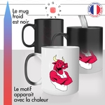 mug magique thermoréactif thermo chauffant personnalisé taureau chicago bulls equipe de sport basketball idée cadeau original