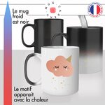 mug magique thermoréactif thermo chauffant personnalisé petit nuage pluie détoiles anniversaire reves mignon petite fille idée cadeau original