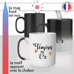 mug magique thermoréactif thermo chauffant personnalisé témoin en or demande futur mariée copine evjf mariage fun idée cadeau original