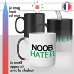 mug magique thermoréactif thermo chauffant personnalisé geek gamer noob hater debutant jeu video personnalisable idée cadeau fun original