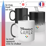 mug magique thermoréactif thermo chauffant personnalisé pour homme monsieur gamer jeux videos console idée cadeau fun original passion