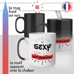 mug magique thermoréactif thermo chauffant personnalisé métier infirmiere trop sexy collegue femme piqure idée cadeau fun original