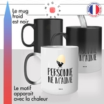 mug magique thermoréactif thermo chauffant personnalisé calimero personne ne maime citation idée cadeau fun original