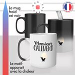 mug magique thermoréactif thermo chauffant personnalisé monsieur calimero drole homme idée cadeau fun original