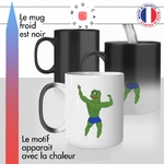 mug magique thermoréactif thermo chauffant personnalisé meme pepe frog musclé muscu salle de sport geek drole idée cadeau fun original