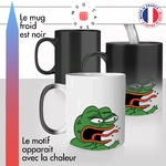 mug magique thermoréactif thermo chauffant personnalisé meme pepe the frog what whaaaat crie drole idée cadeau fun original