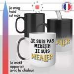 mug magique thermoréactif thermo chauffant personnalisé je suis thealer medecin wow jeux video gamer console cadeau fun original